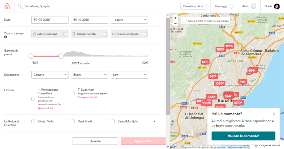 self check-in su Airbnb